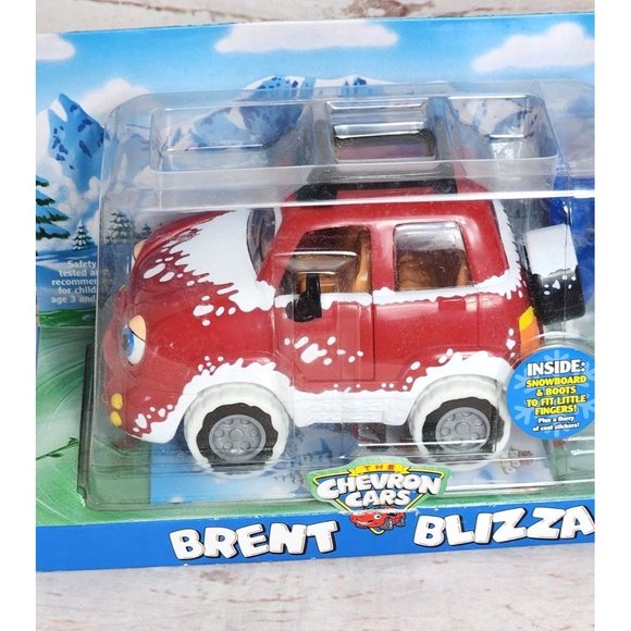 Chevron Cars Brent Blizzard Vintage Collectible Toy: Snowboard & Boots, Roof Rac - Picture 12 of 16